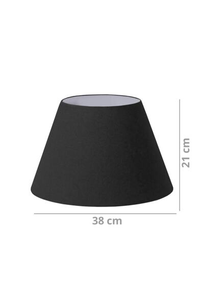 HOMİNG Pratik Siyah Konik Kumaş Yedek Lambader Başlığı