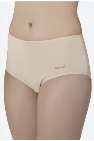 Kom Chiloți maxi de bază bej pentru damă, pachet de 2