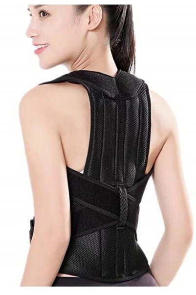 Ankaflex Corset unisex negru cu sârmă pentru postură verticală pentru talie ș...