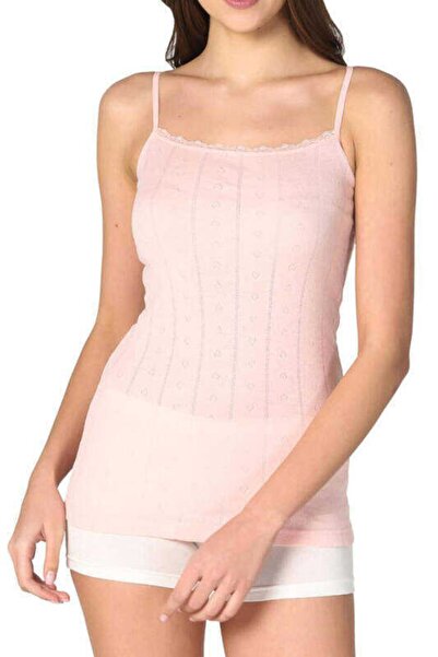 Tutku Women's Pink Jacquard Rope Strap Athlete 0200