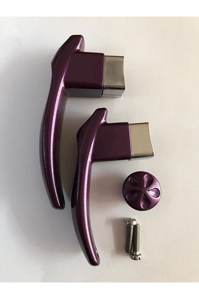 Akdeniz Teapot Handle Purple Set