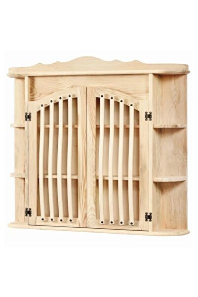 Genel Markalar Çıtalı Köy Dolabı Ham Cilasız Ahşap