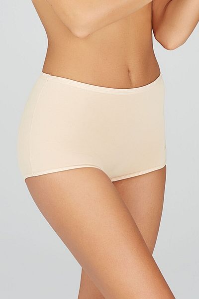 Kom Chiloți scurti de bază bej pieptănat Lycra Compact Basic 2 pachet