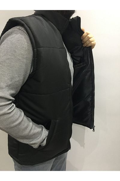 ADALILAR İŞ ELBİSELERİ Unisex Puffer Vest Black