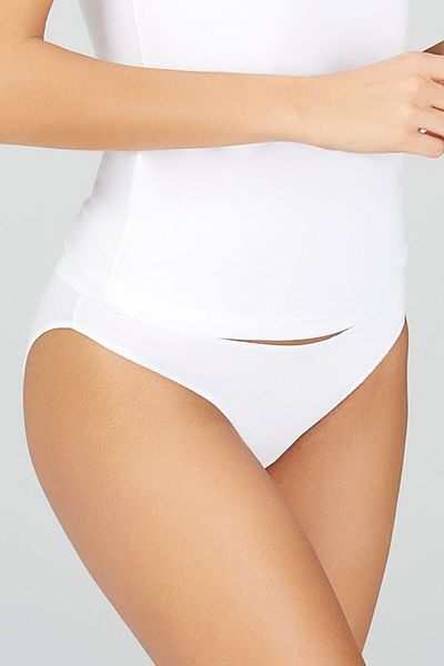 Kom Chiloți pentru bikini compacti din lycra din bumbac pieptănat pentru femei 6 buc 2alb-2negru-2ten S-xl