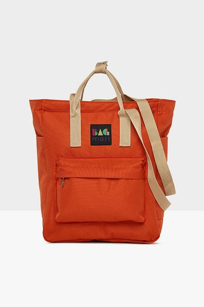 Bagmori Women's Tile Zipper Column Strap Backpack M000005467