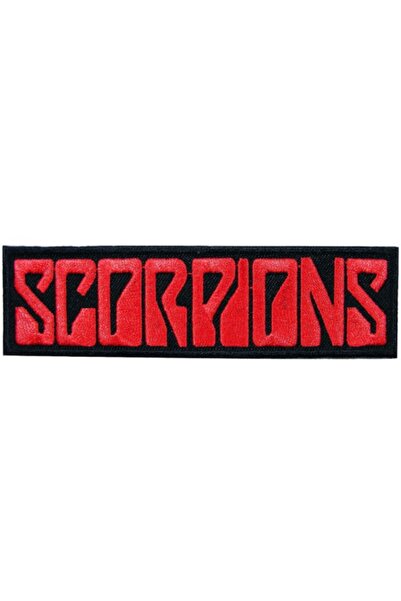 X-SHOP Kırmızı Scorpıons Rock Metal Band Patch Arma Kot Yaması