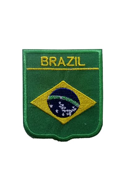 X-SHOP Brazıl Brezilya Bayraklı Patches Arma Kot Yaması