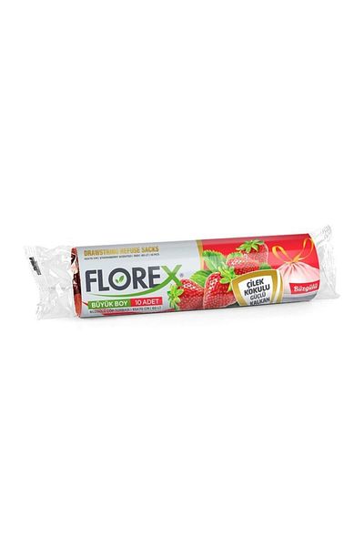 Florex Strawberry Scented Drawstring Large Size Garbage Bag