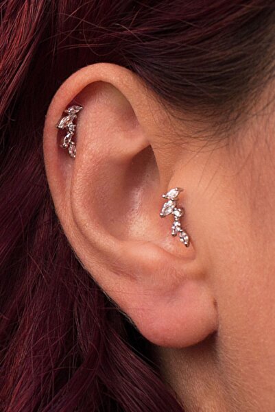 Salyangoz Company Cerrahi Çelik Taşlı Figürlü Piercing Tapıfı2053