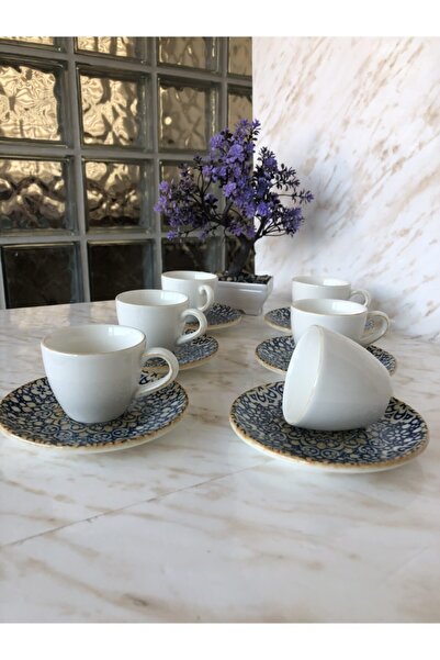 Bonna 6-Piece Special Design Porcelain Coffee Cup Set