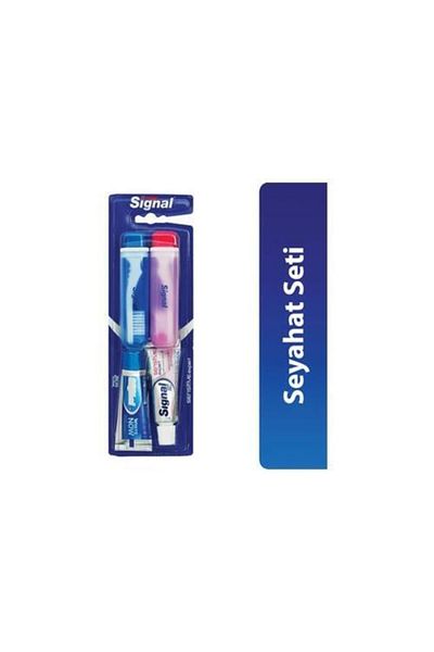 Signal مجموعة السفر White Now المكونة من قطعتين مع معجون وفرشاة