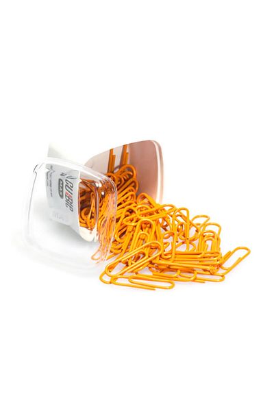 Mas 1264 Paper Clip Colorful Cubbie 28 Mm Orange (8 Boxes)