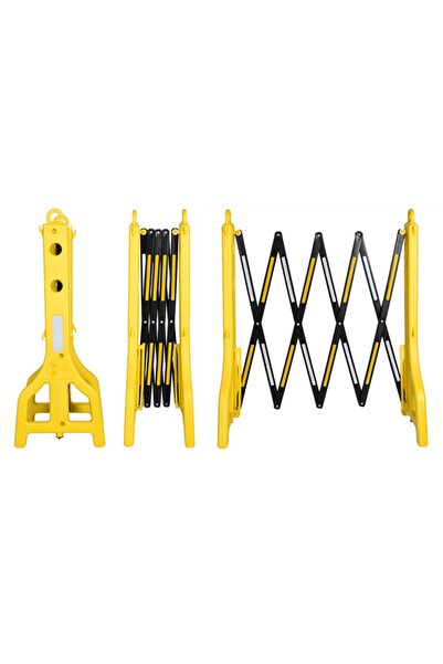 Genel Markalar 7002 Sarı Akordiyon Bariyer Taşınır Reflektörlü 97x255 Cm