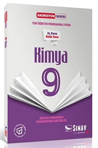 Sınav Yayınları 9.Sınıf Kimya Aç Konu Katla Soru Akordiyon Serisi