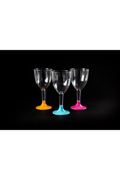 Kristal Pink Mica Set of 6 Disposable Soft Drink Glasses