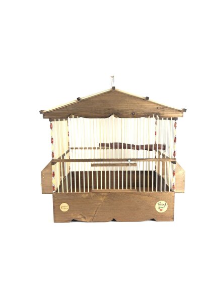 naturbird Dik Çatı Bambu Ahşap Kafes