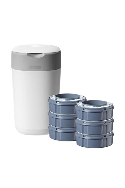 tommee tippee Twist & Click Κάδος για πάνες + Ανταλλακτικό 6 τεμάχια