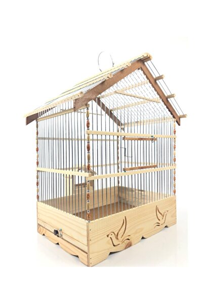 naturbird Fin Çatı Ahşap Kafes