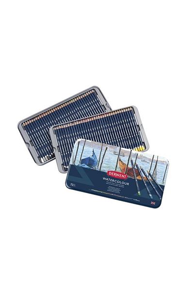 Derwent Watercolour 72 Pieces Tin Box