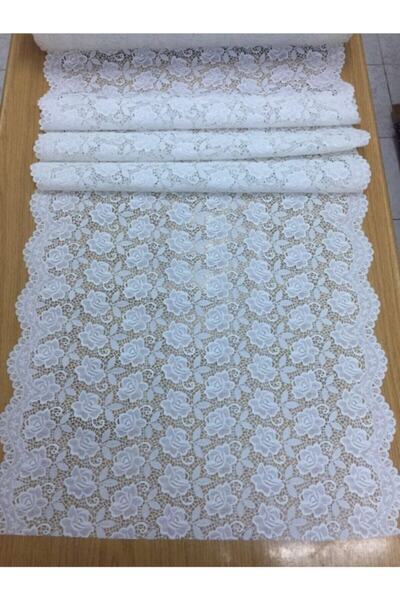 CLK Home Raft din dantelă albă de 50 cm x 5 metri - capac frigider