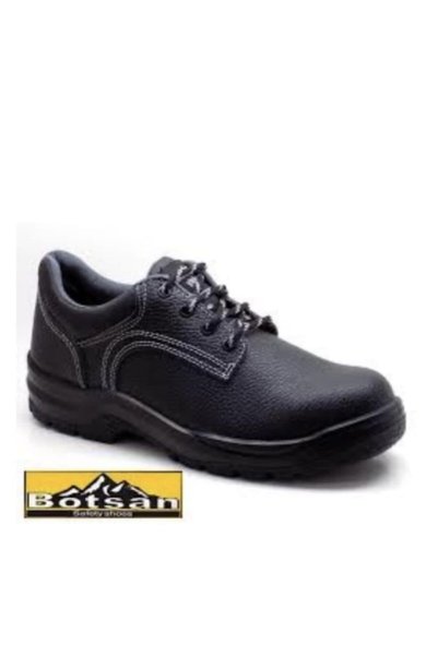 Botsan Men's Black Steel Toe Work Safety Shoes