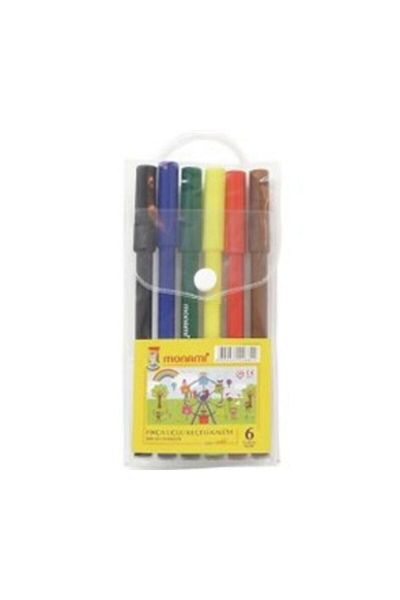 Monami 6 Colored Felt Tip Pen - Mkk06