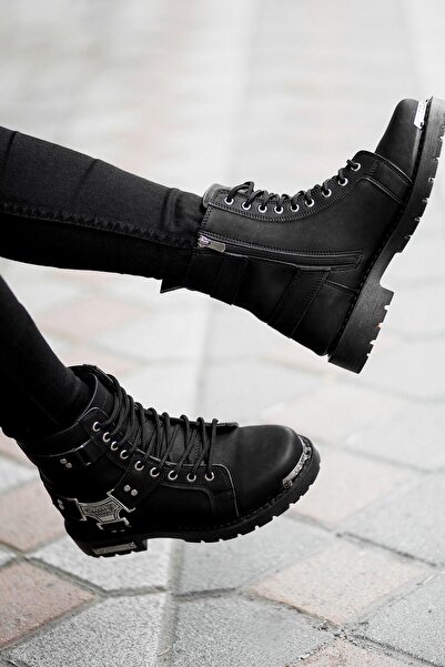 CONTEYNER Unisex Black Black Motor Power Boots