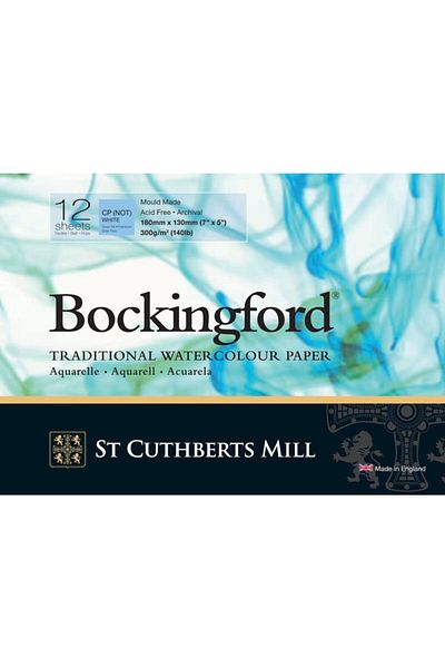 Canson Bockingford Watercolor Block 12 Sheets Note White 18x13cm 300gr