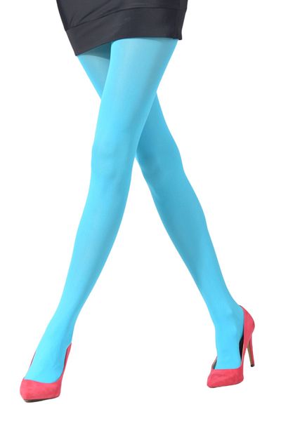 Daymod Women's Turquoise Pantyhose