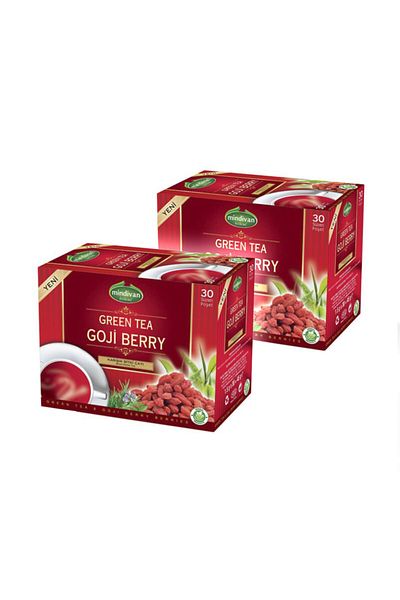 Mindivan Goji Tea 30 Pack Filtered Sachets X 2 Pieces