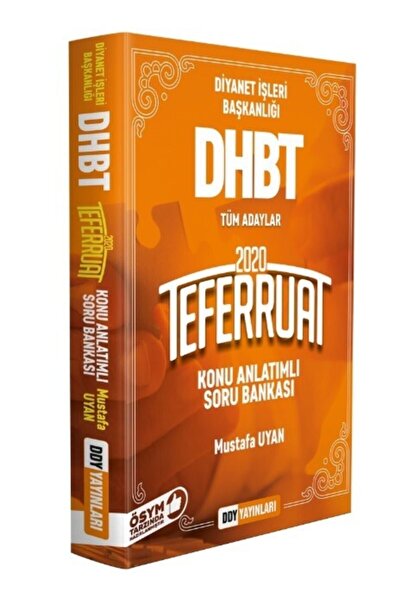 Ddy Yayınları Süper Fiyat Dhbt Teferruat Tüm Adaylar Konu Anlatımlı Soru Bank...