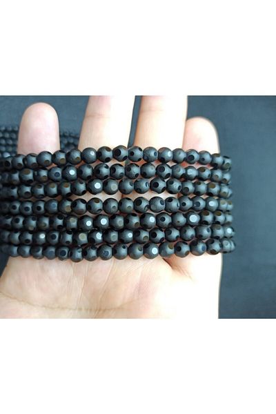 Yüksel Boncuk Πέτρα από ματ Onix Array 6 mm με καθρέφτη