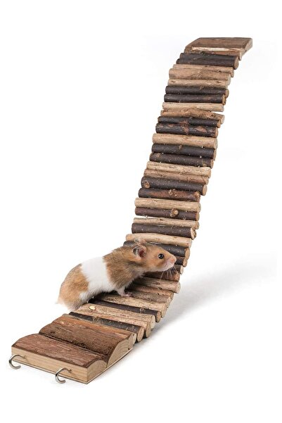 Alyones Doğal Ahşap Küçük Hayvanlar Için Uzun Tırmanma Merdiveni