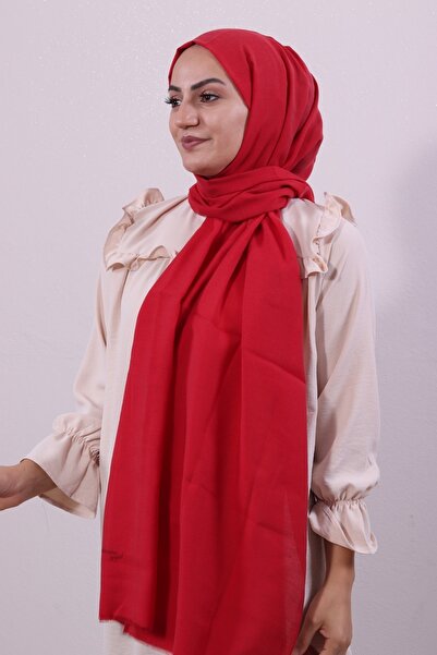 Armine Γυναικείο κόκκινο σάλι lyocell Trend