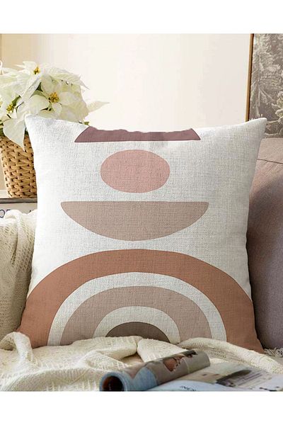 Realhomes Cu două fețe Desen geometric Culori abstracte Imprimat digital Modern Raschel tricotat Husă de pernă