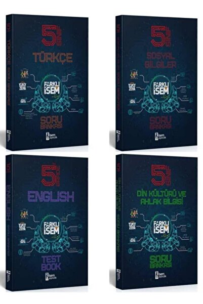İsem Yayıncılık Farklı Isem 5. Sınıf Sözel Set 4 Kitap