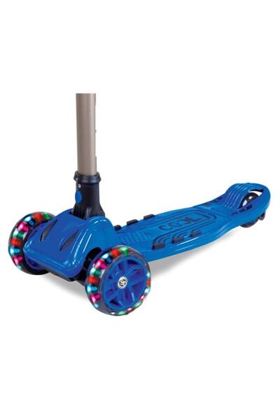 Furkan Toys سكوتر بلو كول ويلز ماكسي 3 عجلات قابل للتعديل مع أضواء LED 50 كجم