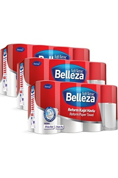 BELLEZA Reform Rulo Havlu 90 Yaprak  24'lü