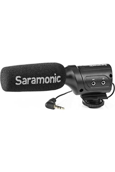 Saramonic Sr-m3 Mikrofon Girişli Kulaklık Çıkışlı Shotgun Mikrofon
