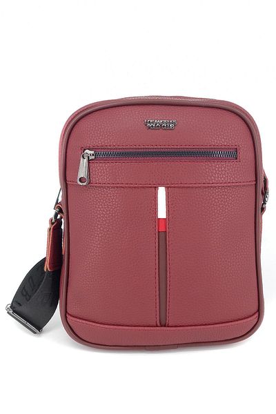 LOS ANGELES POLO CLUB 8043 Unisex Postman Crossbody Bag Claret Red