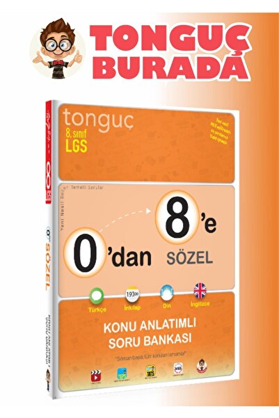 Tonguç Yayınları Tonguç Akademi 8. Sınıf 0'dan 8'e Sözel Konu Anlatımlı Soru ...