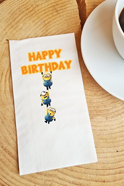 PEKSHOP عرض منديل العميل عيد ميلاد سعيد ورقة منديل