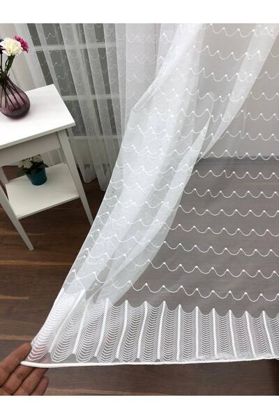 Esse Home Спортивний візерунок мереживна тюлева штора 400x260 рідкі складки 1/2