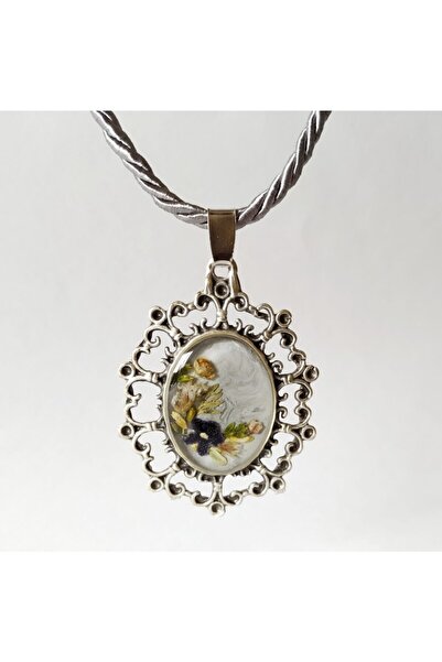 Halley Concept Custom Handmade Flower Design Resin Women's Necklace