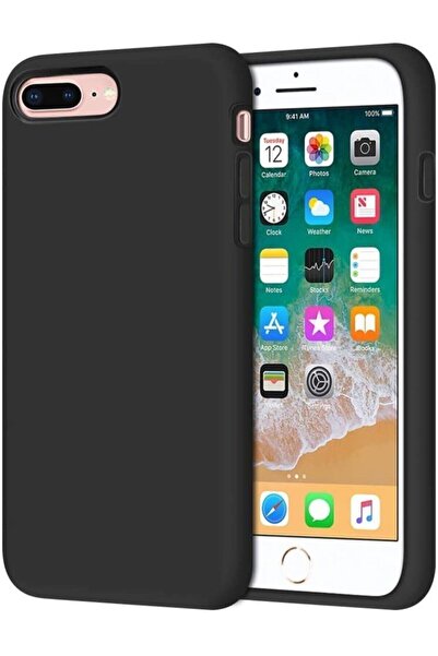 JACQUELYN Iphone 7 Plus - 8 Plus Içi Kadife Siyah Lansman Silikon Kılıf