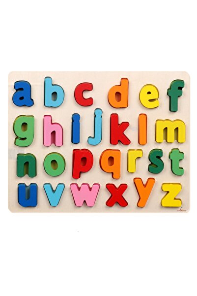 Genel Markalar 3d Kabartmalı Eğitici Alfabe Ahşap Eşleştirmeli Bultak Puzzle