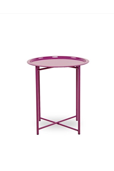 HASTUNÇ Katlanır Metal Ofis Orta Sehpa-mor