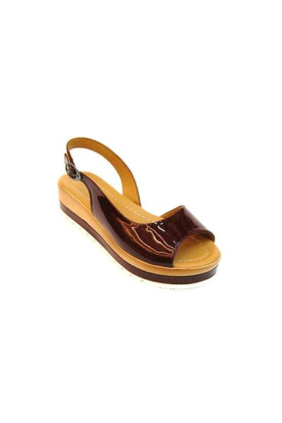 Geppetto Patent Leather Wedge Heel New Season Sandals