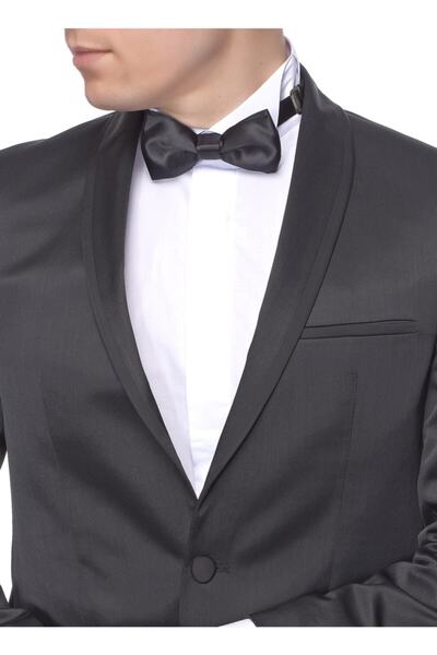 Altınyıldız Μαύρο Slim Fit Παντελόνι Σμόκιν